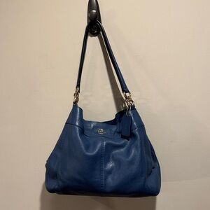 Coach Marine Pebbled Leather Lexy Shoulder Bag